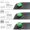 Miniatyrbild 2 av 5: 3 par (6 delar) - Svart set, cap, analog cap för Nintendo Switch Pro Controller & PS5/PS4/Slim/ Pro Controller
