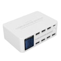 Miniatyrbillede 3 af 8: 100W 8-port USB-opladningsstation Multiport USB C-opladerstation med LCD-display til smartphones og tablets 100-240V WLX 818D EU-stik