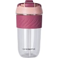 Miniatyrbilde 1 av 4: 7#MF Stor Kapasitet Sugerør Drikkekopp Søt Bærbar Student Praktisk Plastkopp Kopp, Rosa 1#qa, M