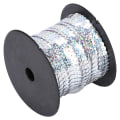 Miniatyrbillede 2 af 8: 100 Yard Corde de Paillettes en Résine Plastique 6mm Accessories Decoratif Laser Argent(Laser Silver 100 Yard Roll)
