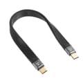 Typ C till Typ C-kabel hane 10 Gbps dataöverföring PD100W snabbladdning FPC 4K 60Hz HD-projektionslinje