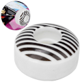 Miniatyrbillede 2 af 8: 4 STK 95A PU hvid stribe 52x30 mm skateboard dobbelt vippehjul nedhastighedsglidehjul