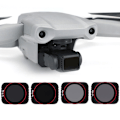 Pikkukuva 4 / 8: 4 kpl säädettävä ND-objektiivin suodatinhimmennin alumiiniseoslisävarusteet DJI Mavic Air 2:lle