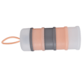 Miniatyrbillede 3 af 8: 4 Lags Baby Mælkepulver Dispenser Silikone Bærbare Baby Mælkepulver Foder Formel Dispenser BeholderPink
