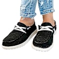 Pikkukuva 1 / 3: Mustat Slip-On -venetossut naisille - Loaferit - Litteät - Pumpit