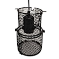 Miniatyrbillede 6 af 8: Krybdyr varmelampebeskyttelse Undgå forbrænding Indtrækkelig krybdyr varmelampe netbeskyttelse Varmebeskytter med E27 keramisk lampeholder EU-stik 220-240V