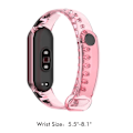 Miniatyrbilde 6 av 8: Reservedeler kompatible med Xiaomi Band 7 Myke TPU-armbånd Justerbar håndleddsstropp for kvinner og menn