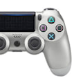 Miniatyrbillede 3 af 5: Kablet gamepad joystick fint håndværk følsom hurtig kablet spil controller til PS4 spillekonsol sølv