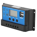 Miniatyrbild 5 av 8: 30A LCD solcellsladdningsregulator 12V 24V automatisk identifiering helt 4-stegs PWM-styrning