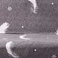 Miniatyrbillede 2 af 5: Armrestless Sofa Stretch Cover Folding Sofa Bed Protector Cover Printed Soft Sofa Slipcovers for Home Snowflake Grey Feather
