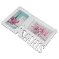 Miniatyrbilde 6 av 8: 2 STK rektangel fotoramme Dekorativ hjemmefotoramme 2-hulls bryllupsbilderamme for soveromsfest