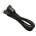 Miniatyrbilde 4 av 8: 2 porter dobbel USB 3.0 hann til USB 3.0 hunn bilmontering flush kabel 3,3 fot plug and play vanntett dash panel monteringskabel