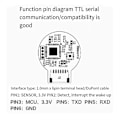 Miniatyrbild 2 av 5: Fingeravtrycksigenkänningsmodul ZW0642 Kapacitiv Touch Fingeravtryckssensor Modul Dörrlås Insamlingsmodul, A-B10