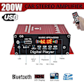Miniatyrbillede 2 af 5: G8 200W 12V Bil Audio Forstærker HIFI Bluetooth Hjemme Stereo Forstærkere Audio Power Forstærker FM Radio 2CH USB TF AUX-B10