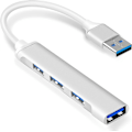 Miniatyrbillede 1 af 5: USB Hub, Ultra-Slim 4 Port USB Hub1*USB3.0 & 3*USB2.0, Multi USB Adapter, USB Splitter Til PC, Notebook, MacBook, Desktop, PS3 PS4, Xbox, Wii, XPS, Mo