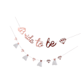 Miniatyrbild 8 av 8: Brudbrud Banner Guld Glitter Papper Glänsande Charmig Brudbrud Skylt Papper Mesh Bride to Be Banner för Brudbrud Ros Guld