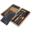 Miniatyrbilde 3 av 8: Fjærpennsett Kalligrafi Skrivetegning Quill Dip Kit Vintage Art Craft CollectionSP248006R Vinrød
