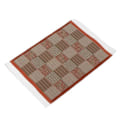 Miniatyrbild 1 av 3: 2 x 1/12 Dockskåpsmattor Vävda Miniatyr Rug Leksak Möbeltillbehör Brun
