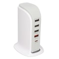 Miniatyrbillede 4 af 8: Telefonopladningsstativ Adapter USB Opladsningsstation Multi Port Opladsningstårn Stativ Hurtig Oplading til Mobiltelefon EU Stik