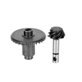 Miniatyrbilde 3 av 8: Rustfritt stål spiralformet konisk gir 8T 30T Passer for Axial SCX10 II 90047 90046 RC-bil