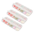 Pikkukuva 3 / 8: Kolmen nail art värikkäät, erimuotoiset, multi 12 lokeroa manikyyriin
