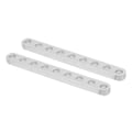 Miniatyrbilde 1 av 8: 1 par 3102-0009-0072 flat bjelke 9 hull 4 x 8 x 72 mm tilbehør til robotstruktur