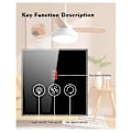 Miniatyrbild 4 av 5: Tuya Smart Switch Controller EU-kontakt Takfläkt Lampa Strömbrytare Vit
