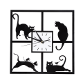 Miniatyrbild 1 av 8: Modern Silent Wall Clock Non Ticking Silver Aluminiumram Cover Dekorativ för sovrum