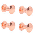 Miniatyrbillede 7 af 8: 90 sæt bogbindningsskruer ensartet belægning buede overflader galvanisering behandling metal søm nitter studs til DIY læder guld