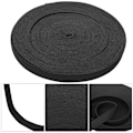 Miniatyrbild 8 av 8: Stickad elastiskt band förtjockning sömnad tillbehör hantverkssamling för skyddskläder manschetterSvart 15 mm bredd