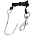 Pikkukuva 3 / 8: Sukellusajokoukut ruostumattomasta teräksestä valmistetun linjan kiinnikkeellä Single Reef Hook Varusteet musta