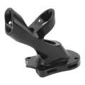 Miniatyrbilde 6 av 8: Flaggbrakett justerbar 45 grader aluminiumslegering Sterk rustfri 3 hull Flaggstang holderbrakett Svart