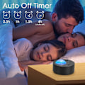 Miniatyrbillede 3 af 5: LED Star Projector Night Light - 3-i-1 Aurora Galaxy-projektor med hvid støj, sleep-timer og fjernbetjening - Perfekt gave til børn og voksne