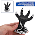 Miniatyrbillede 2 af 5: Resin Krystalkugleholder Drageklo Krystalkuglestativ Glaskugle Display Base Resin Figurer Hjem Desktop Dekoration (Sølv)