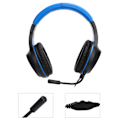 Miniatyrbilde 7 av 8: Gaming Headset 40mm kablet stereohodetelefon med kult LED-lys mikrofon for PC bærbar PC