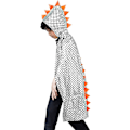 Pikkukuva 3 / 5: Dinosaur-hupullinen viittaasu lapsille, Halloween Masquerade -viitta pojille ja tytöille, Vampire Devil Magician Cosplay -juhlaasu