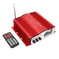 Bilforstærker Digital Audioforstærker 30W 4CH Stereo Effektforstærker Universal til MP3 MP4 DVD VCD FM USB Afspilning