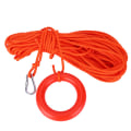 Miniatyrbillede 1 af 8: 8 mm Nylon flydende livreddende wire Snorkling Sikkerhedsreb Båddykning Svømning Livredder redningsline med flydende sløjfe