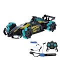 Pikkukuva 1 / 8: 2.4GHz RC 4WD LED-musiikkiauto 360 asteen pyörivä malliautolelu kaksoiskaukosäätimellä Keltainen