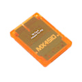 Miniatyrbillede 4 af 8: Lagerkortadapter Gennemsigtig Plug and Play Professionel spilkonsol Hukommelseskortlæser til PS2 Orange
