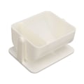 Miniatyrbillede 5 af 8: Vægmonteret makeup svampeholder med roterende bundafløbshuller design selvklæbende pudderpuffholder til badeværelse soveværelse