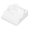 Miniatyrbilde 6 av 8: USB-ladehub 6-porters 2 trådløs telefonladingstasjon QC 3.0 USB C multienhetsdokk med LCD-skjerm US-plugg