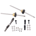 Miniatyrbilde 7 av 8: Metall drivaksel girbroaksel differensialsett for WPL C14 C24 C34 C44 B14 B16 B24 B36 1/16 RC bil