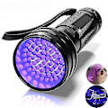 Miniatyrbilde 2 av 5: Vanntett Blacklight UV LED lommelykt med 100 LED-er