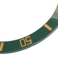 Miniatyrbillede 6 af 8: Keramisk urrammeindsats klare numre Mark armbåndsursløjfe ringrammeindsatser udskiftning grøn
