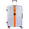 Pikkukuva 3 / 5: 4X Oranssi Sangle Valise Voyage Säädettävät Matkatavaravyöt 20\"-32\", 5cm/185cm