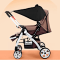 Miniatyrbillede 2 af 5: Universal Baby Stroller Solskærm - UPF50+ Vandtæt og Vindtæt Kaleche med UV-beskyttelse
