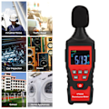 Miniatyrbilde 8 av 8: HT622A 30dB‑130dB Digital LCD-lydnivåmåler Stemmetester Støy Desibelmonitor