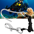 Pikkukuva 6 / 8: Sukellusajokoukut ruostumattomasta teräksestä valmistetun linjan kiinnikkeellä Single Reef Hook Varusteet musta