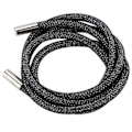 Miniatyrbillede 4 af 8: Rhinestone Reb 6 mm Bredde Shiny Glitter Dekorativ Snor Trim Tilbehør til Sko Tøj Sort Mesh Hvid Rhinestones 120 cm Længde
